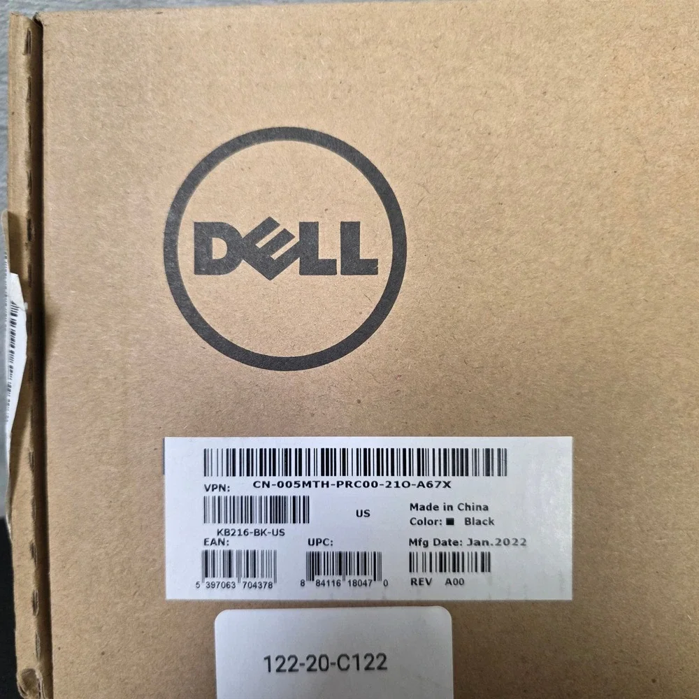 Dell KB216 Wired Multimedia Keyboard Chiclet Keys‎ Black NEW Tech Office Compute